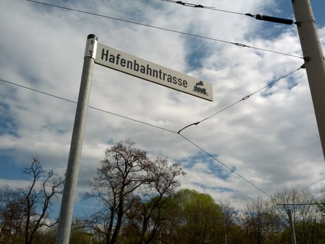 Bahntrassenradeln in Halle