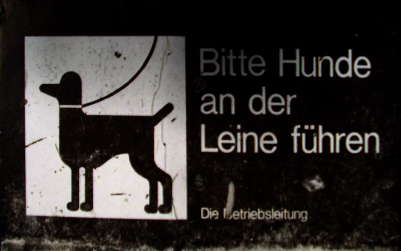 Hundeschild Klinikgelände Gütersloh