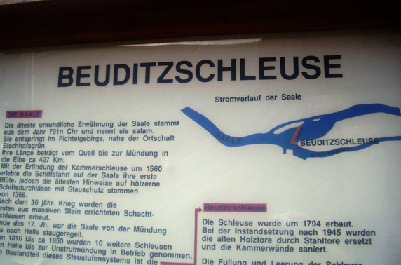 Beuditzschleuse bei Weißenfels