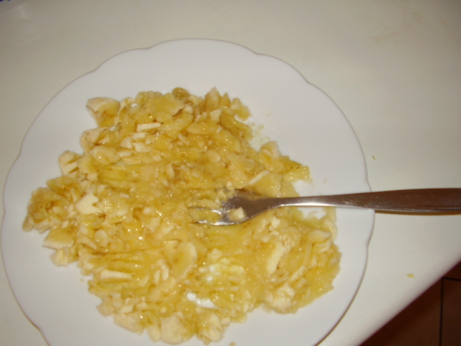 Gefüllte Eierkuchen mit Kürbis-Banane