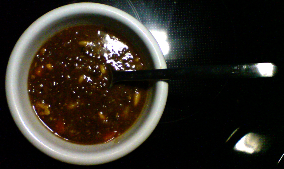 Vegane Braune Linsensuppe mit Tempeh