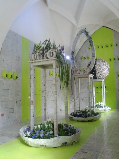 Floristik-Ausstellung Ostern 2012 in der Neuen Residenz Halle