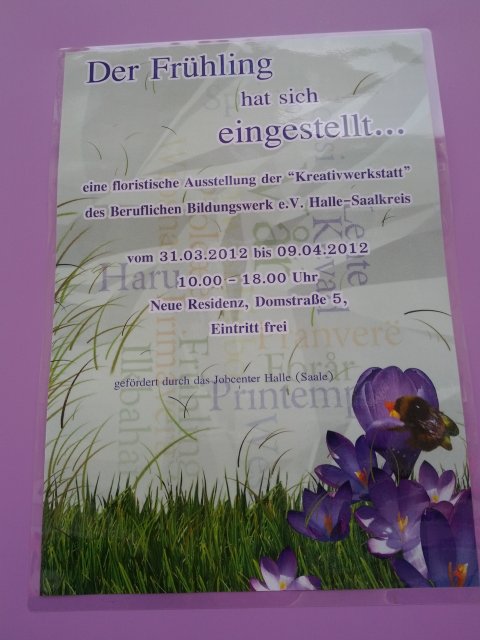 Floristik-Ausstellung Ostern 2012 in der Neuen Residenz Halle