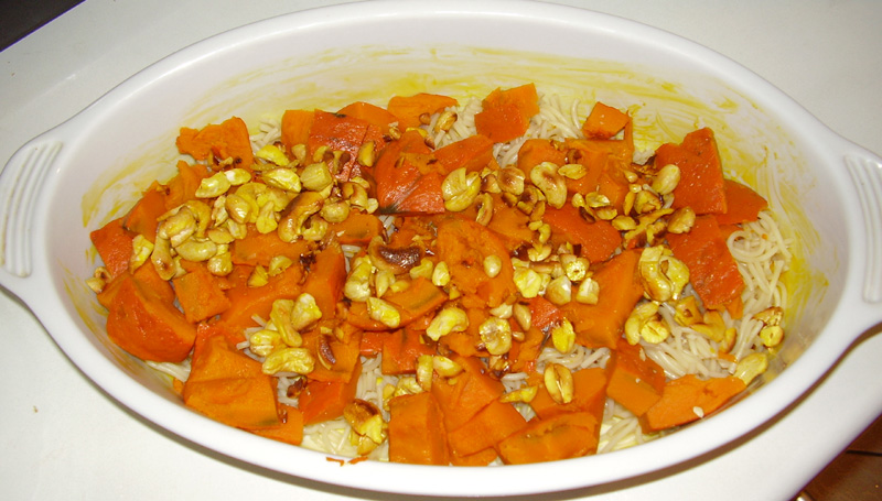 Spaghetti-Kürbis-Auflauf