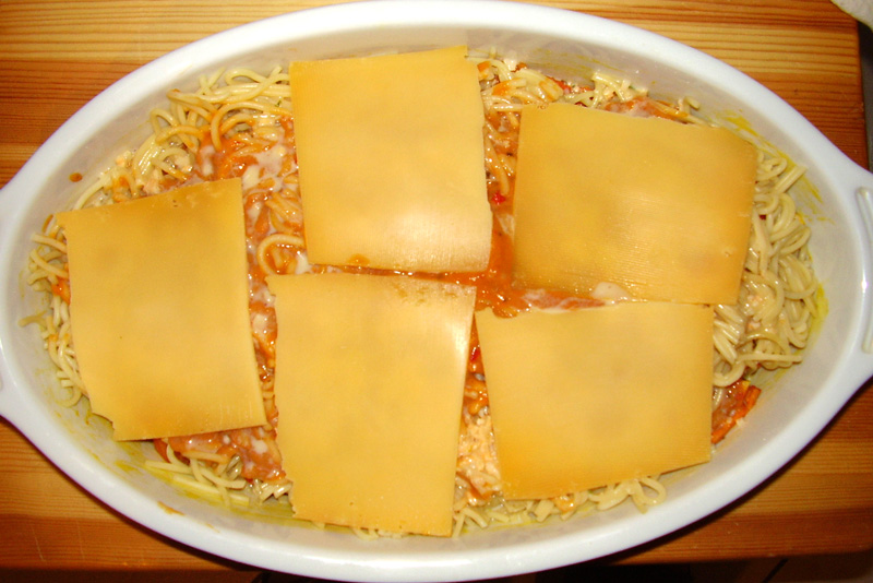 Spaghetti-Kürbis-Auflauf