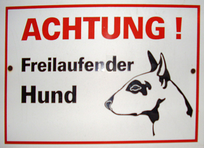 Hundeschild Teltow