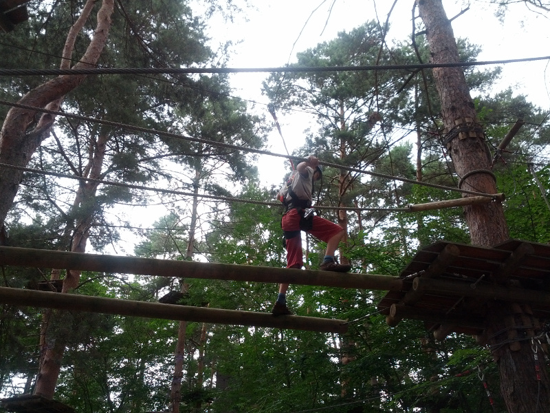 Meine mutigen Neffen im Kletterwald Schwindelfrei im Halleschen Heidebad