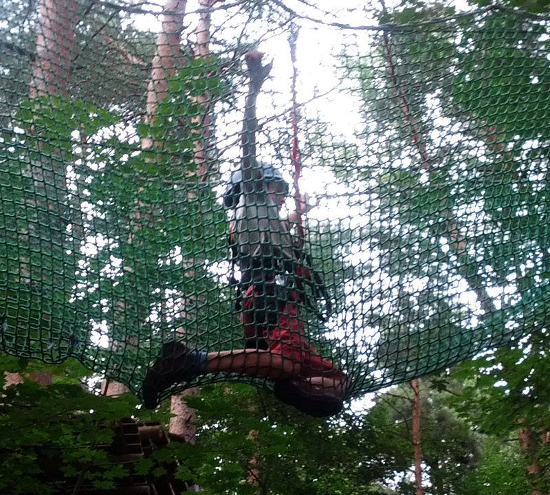 Meine mutigen Neffen im Kletterwald Schwindelfrei im Halleschen Heidebad
