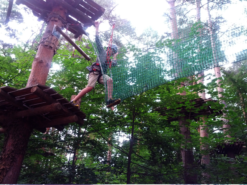 Meine mutigen Neffen im Kletterwald Schwindelfrei im Halleschen Heidebad