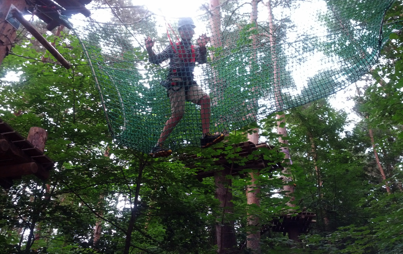 Meine mutigen Neffen im Kletterwald Schwindelfrei im Halleschen Heidebad