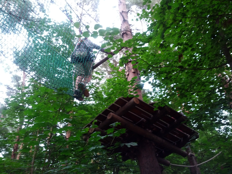 Meine mutigen Neffen im Kletterwald Schwindelfrei im Halleschen Heidebad