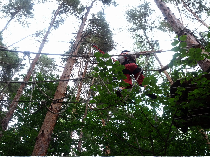 Meine mutigen Neffen im Kletterwald Schwindelfrei im Halleschen Heidebad