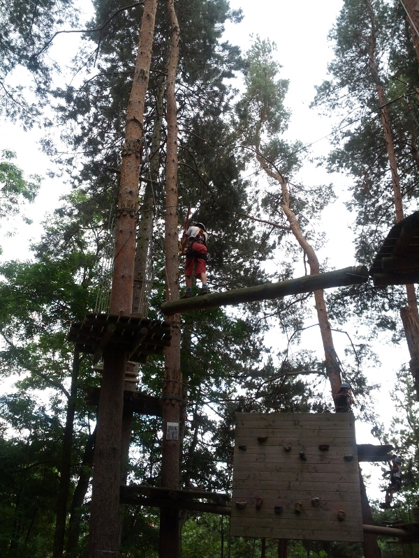 Meine mutigen Neffen im Kletterwald Schwindelfrei im Halleschen Heidebad