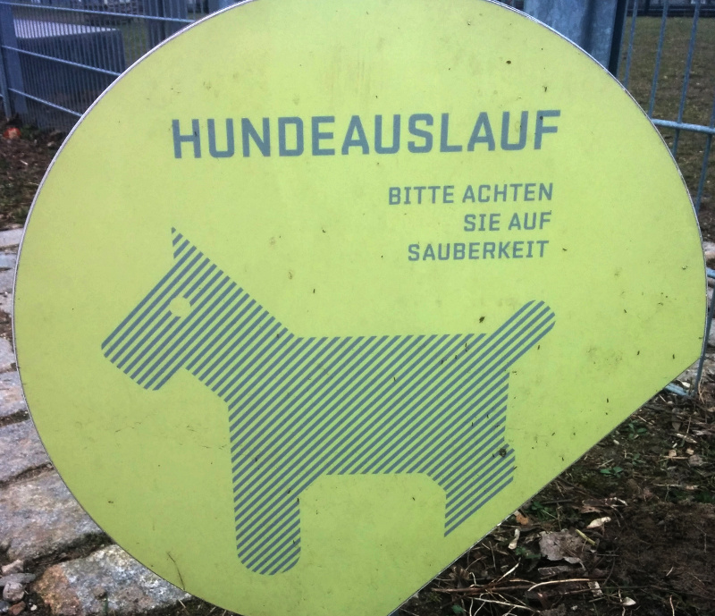 Hundeschild in Berlin