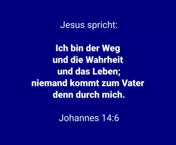 Bibelzitat Johannes 14:6