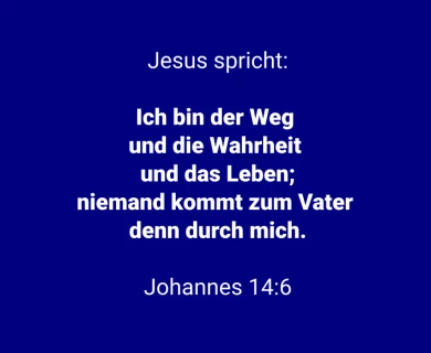Bibelzitat Johannes 14:6